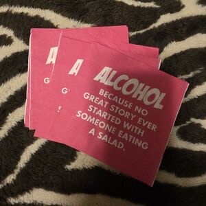 Pink Napkins with Fun Quote